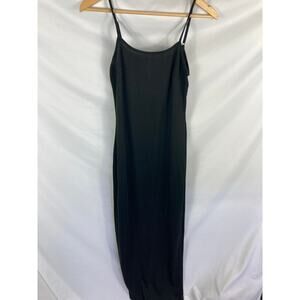Rare London Black Maxi Slip Dress Size 8